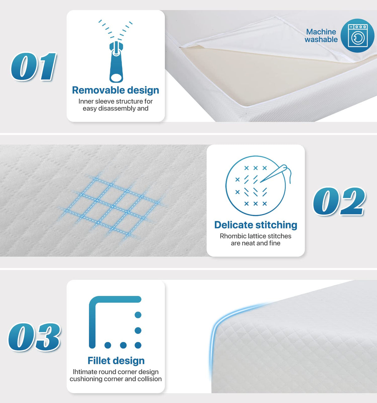 Twin Size 6 Inch Gel Memory Foam Mattress T797