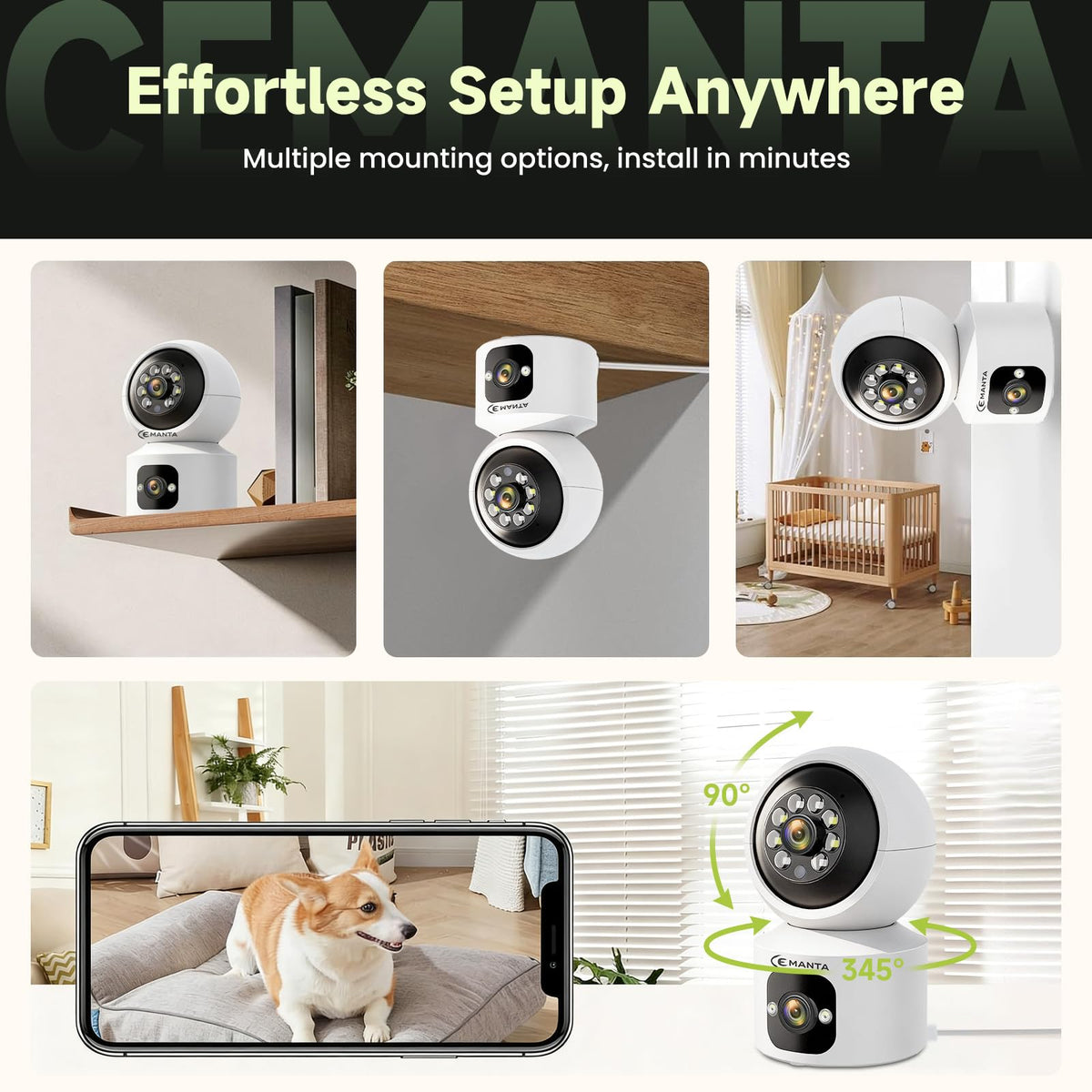 4MP Indoor Security Camera V9374