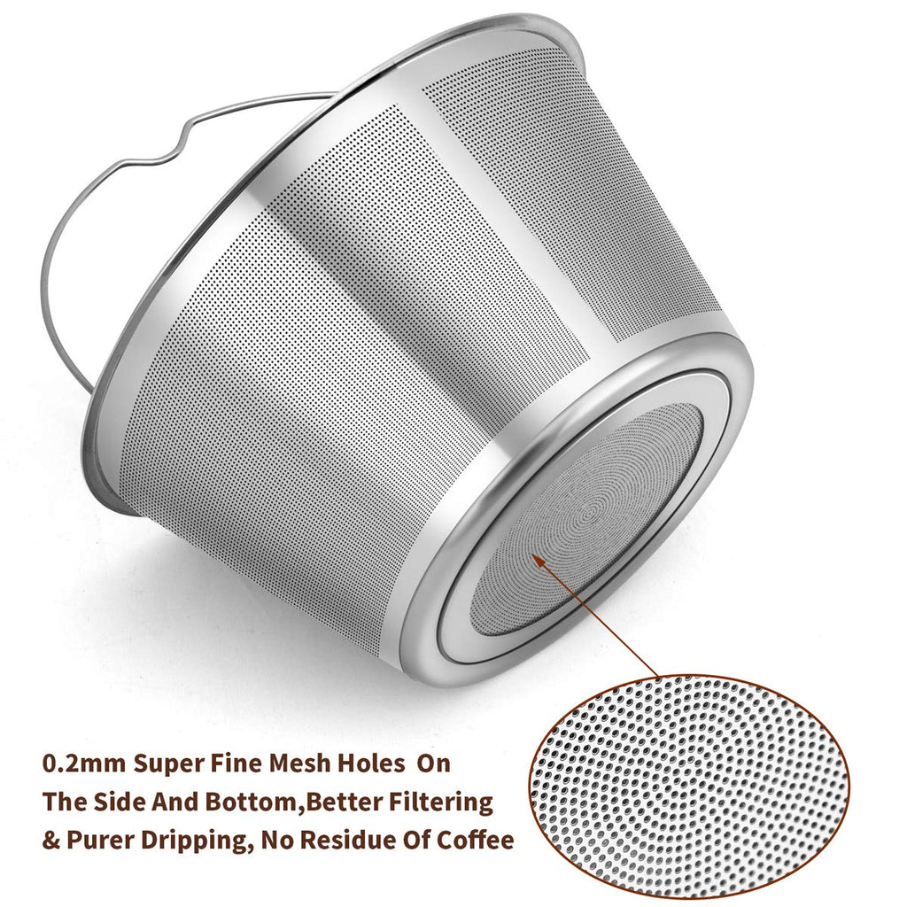 8-12 Cup Reusable Basket Coffee Filters D275