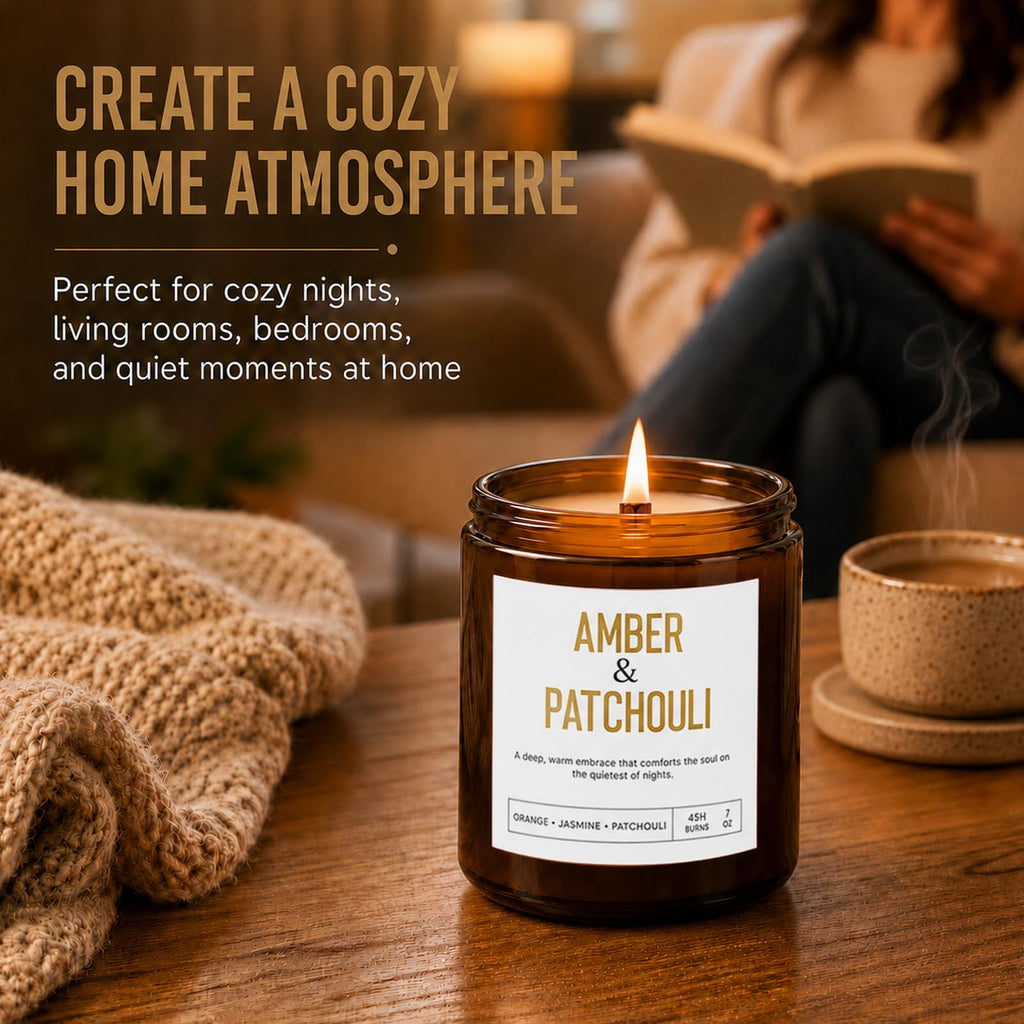 4 Pack Scented Candle Set with Wooden Wick C69119