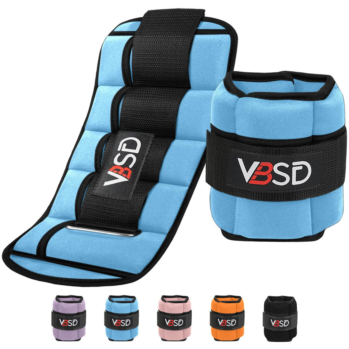 Adjustable Ankle Weights 10lb 1 Pair Blue W1853