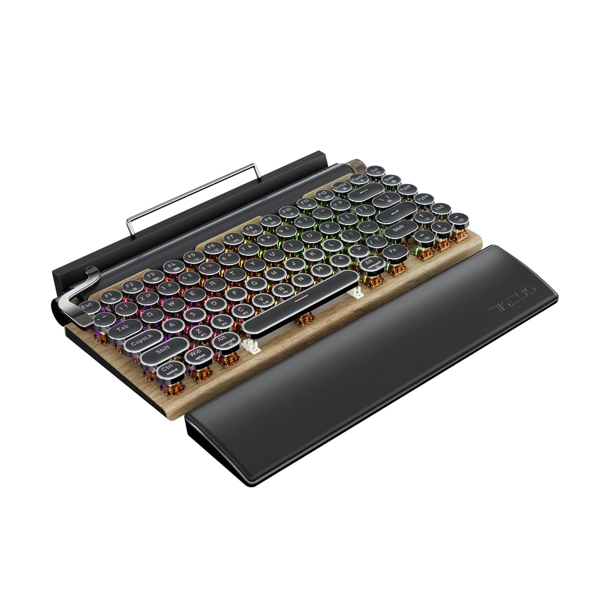 Wireless Retro Mechanical Keyboard with Wrist Rest N95234