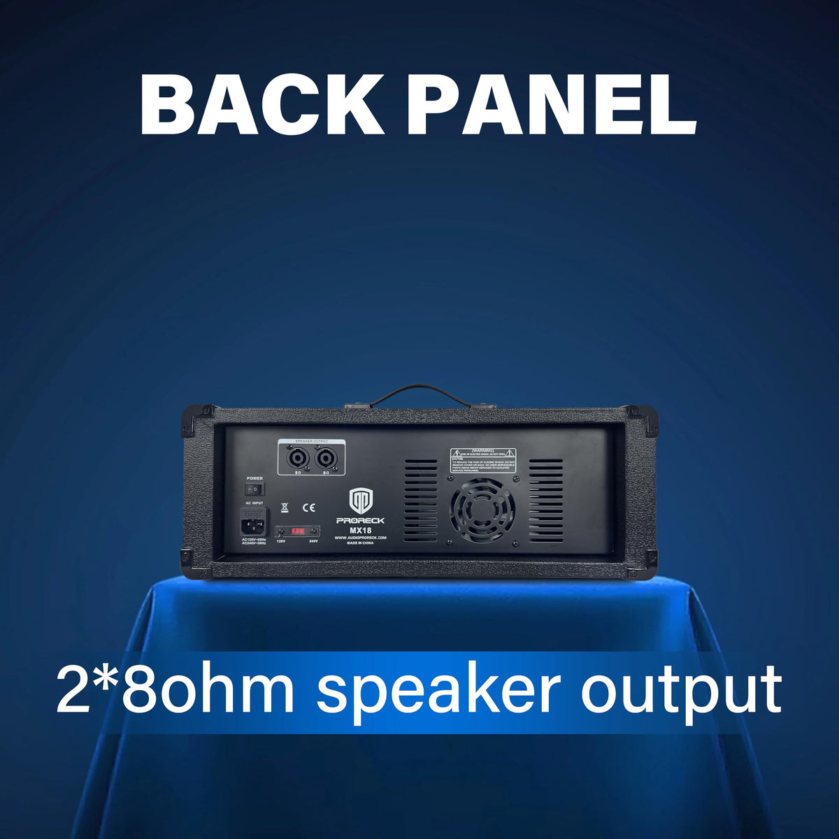 2400W Bluetooth PA Speaker System with Powered Mixer and Passive Speakers N9646