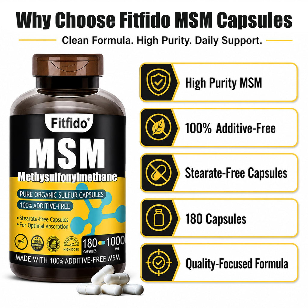 MSM Capsules 1000mg 180 Count T4696