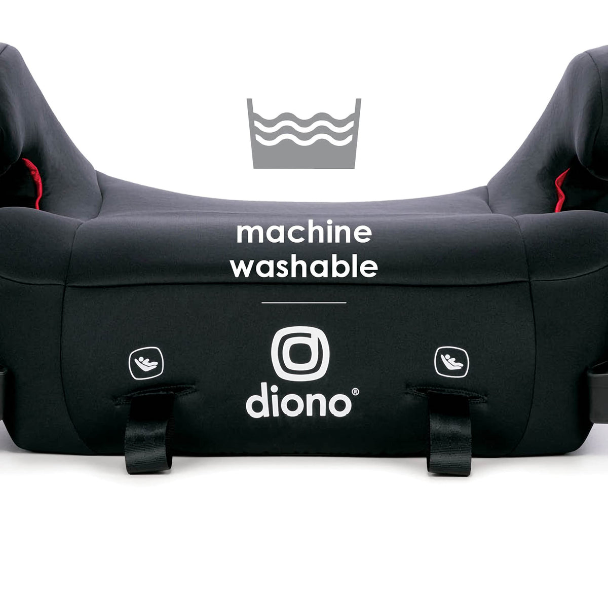 Black Backless Belt-Positioning Booster Car Seat I9322