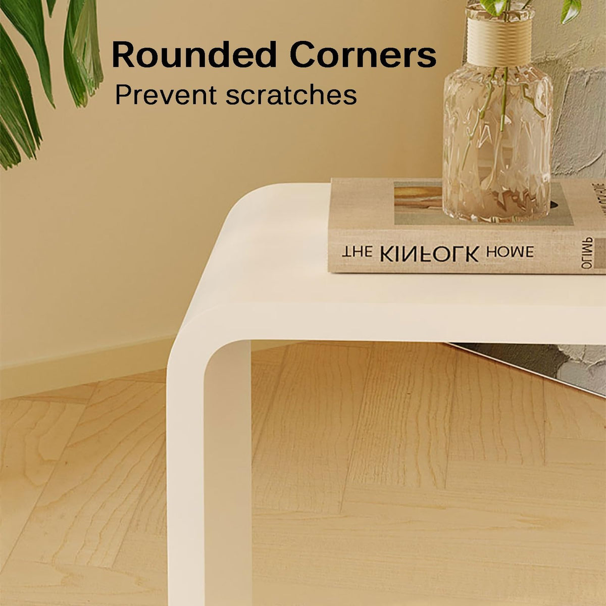 Acrylic U Shaped Side Table 30 x 30 x 55cm W72501