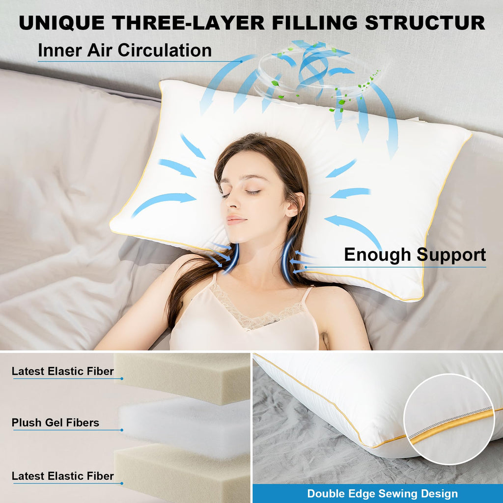 King Size Down Alternative Pillows Set of 2 I98604