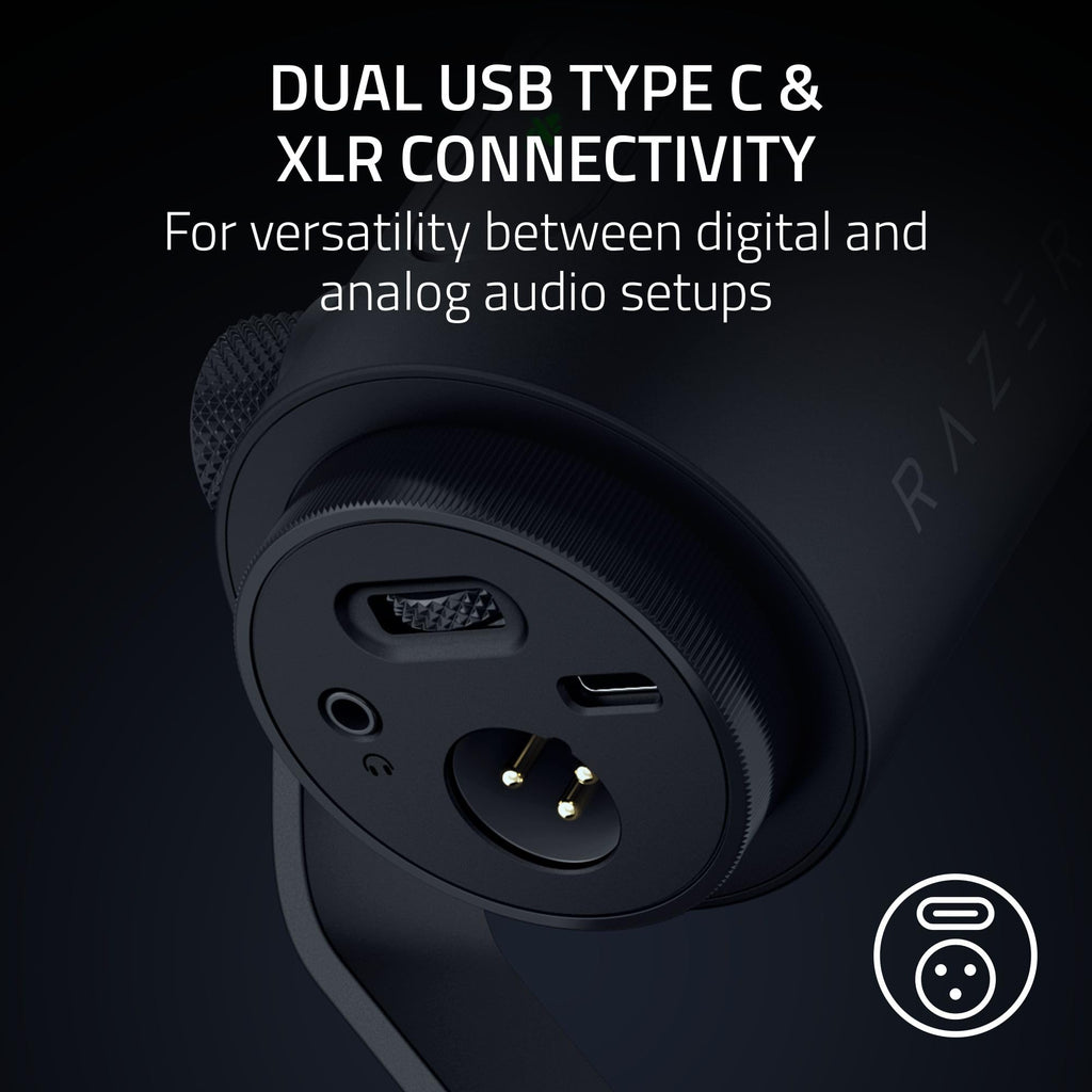 Black Dynamic USB Type C & XLR Microphone G143905