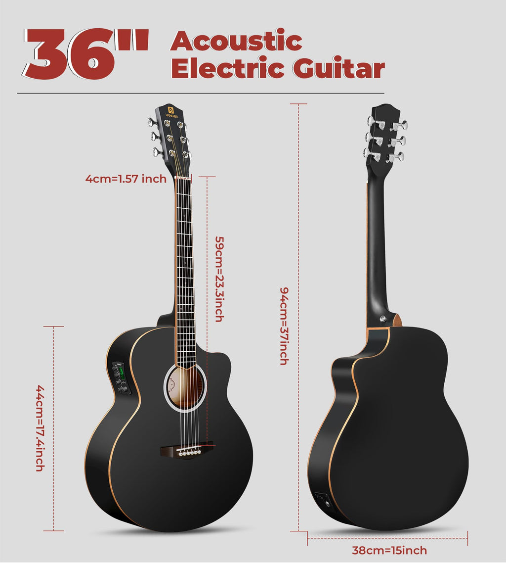 3/4 Electric Acoustic Guitar Kit with 4-Band EQ G15257