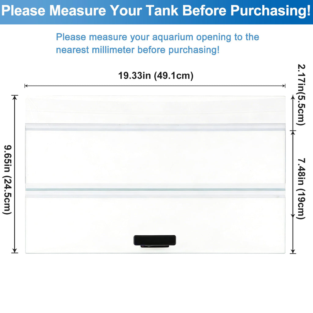 Clear Tempered Glass Aquarium Lid H9687