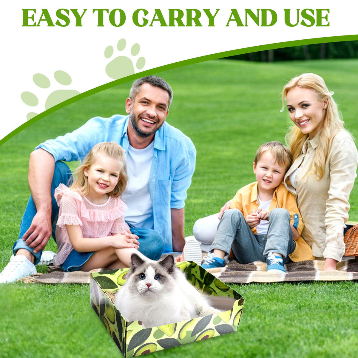 30 PCS Foldable Waterproof Cat Litter Boxes F1027