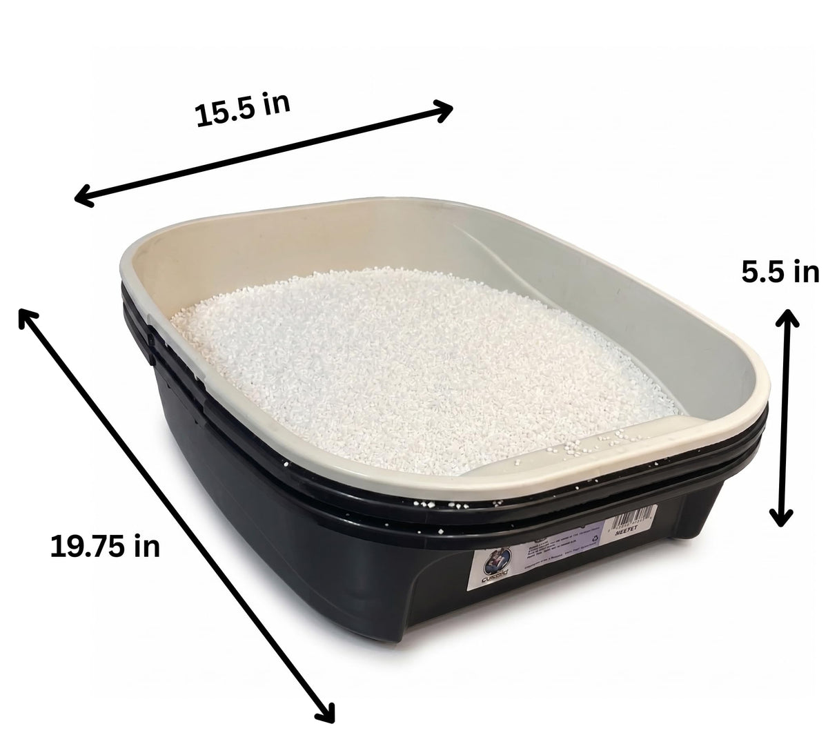 Black Sifting Cat Litter Box Z217