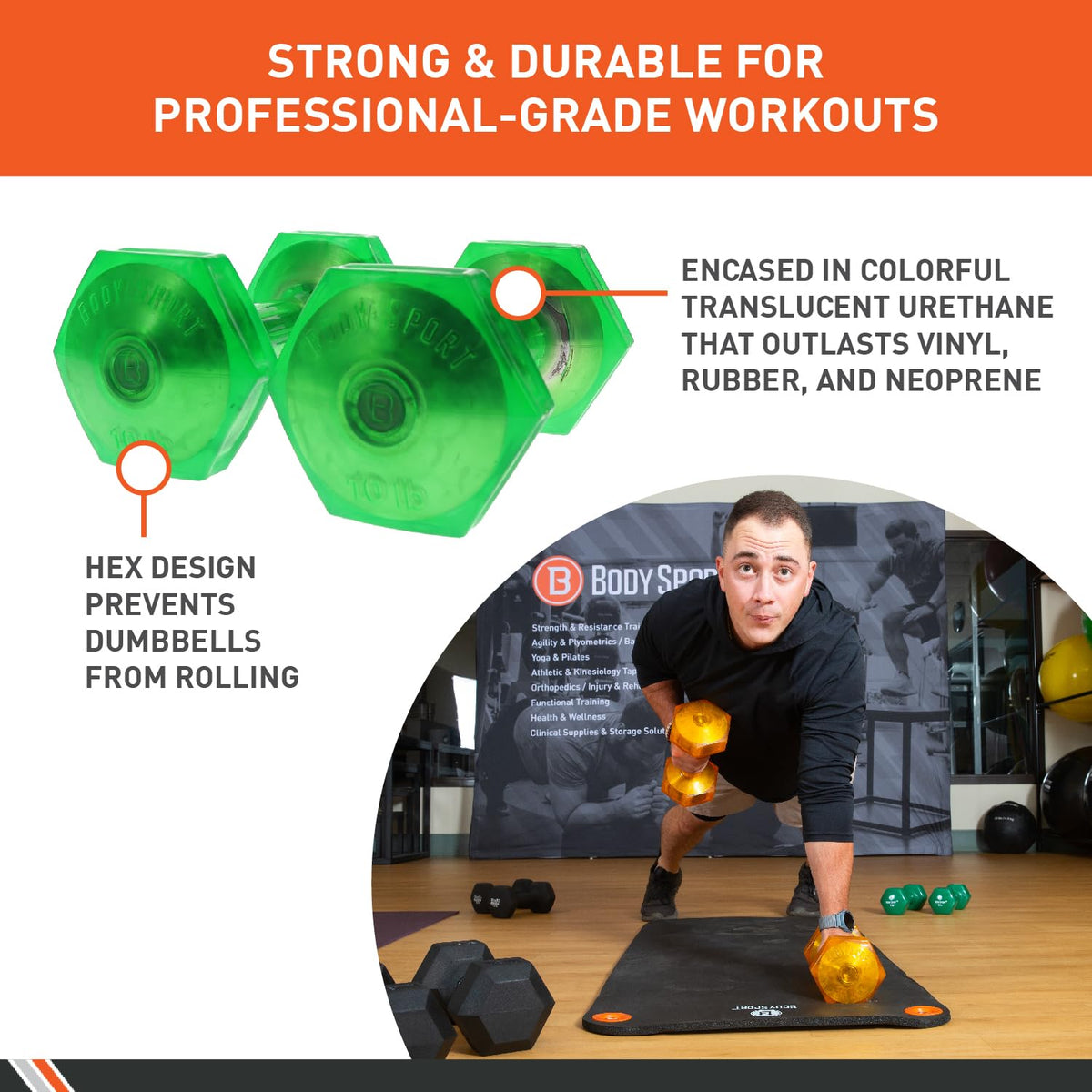 Urethane Aerobic Dumbbells Pair M241