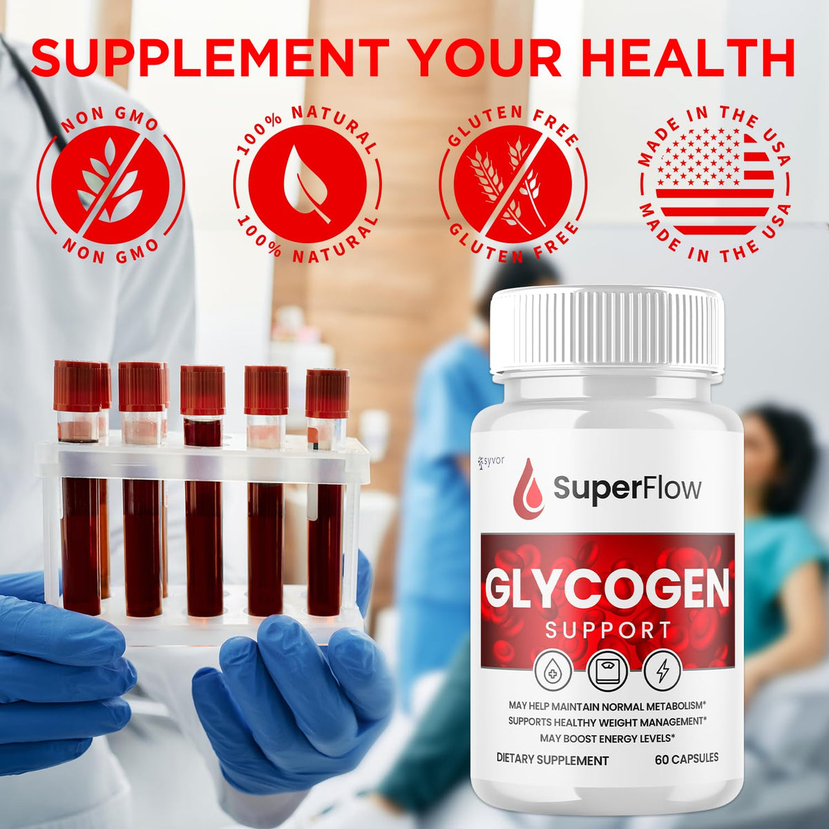 Glycogen Support Supplement Formula 300 Capsules T6858