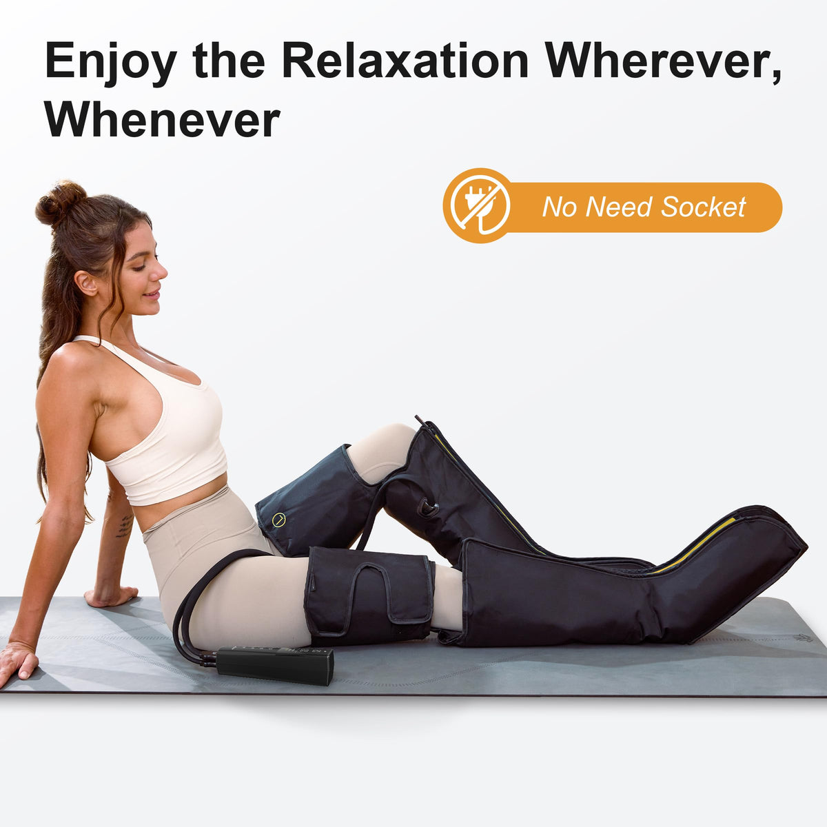 Cordless Rechargeable Leg Air Compression Massager F14662