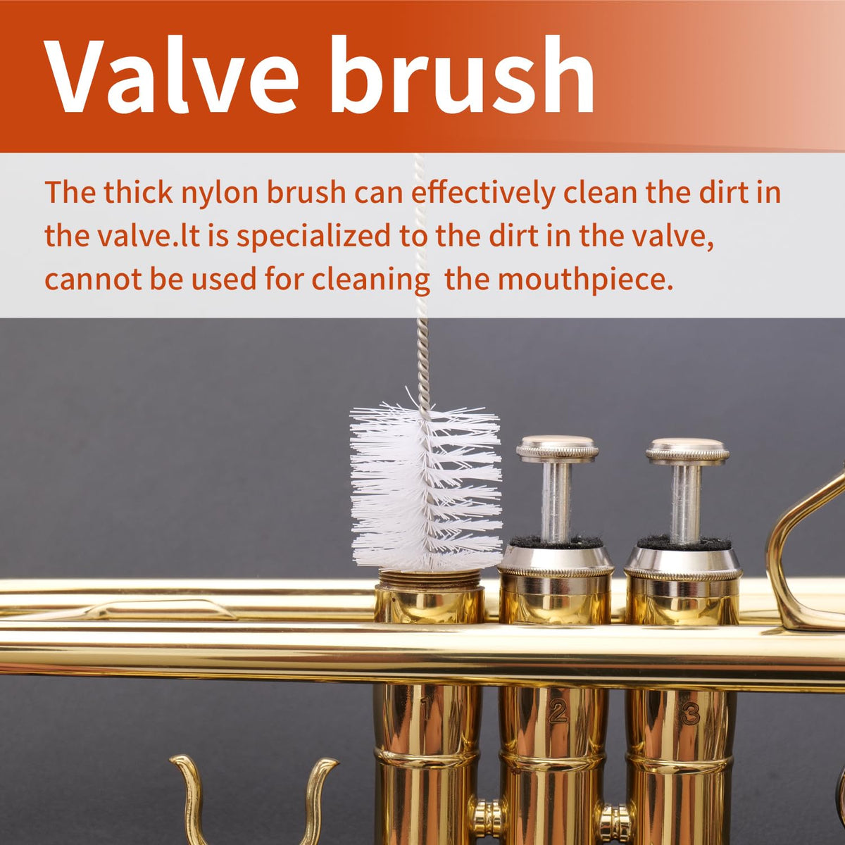 7-in-1 Trumpet Cleaning Kit with Valve Oil, Slide Grease & Snake Brush V274