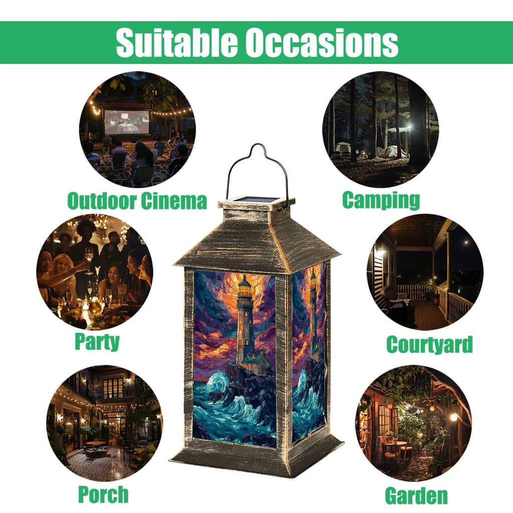 Solar Powered Waterproof Outdoor Hanging Lantern J311716