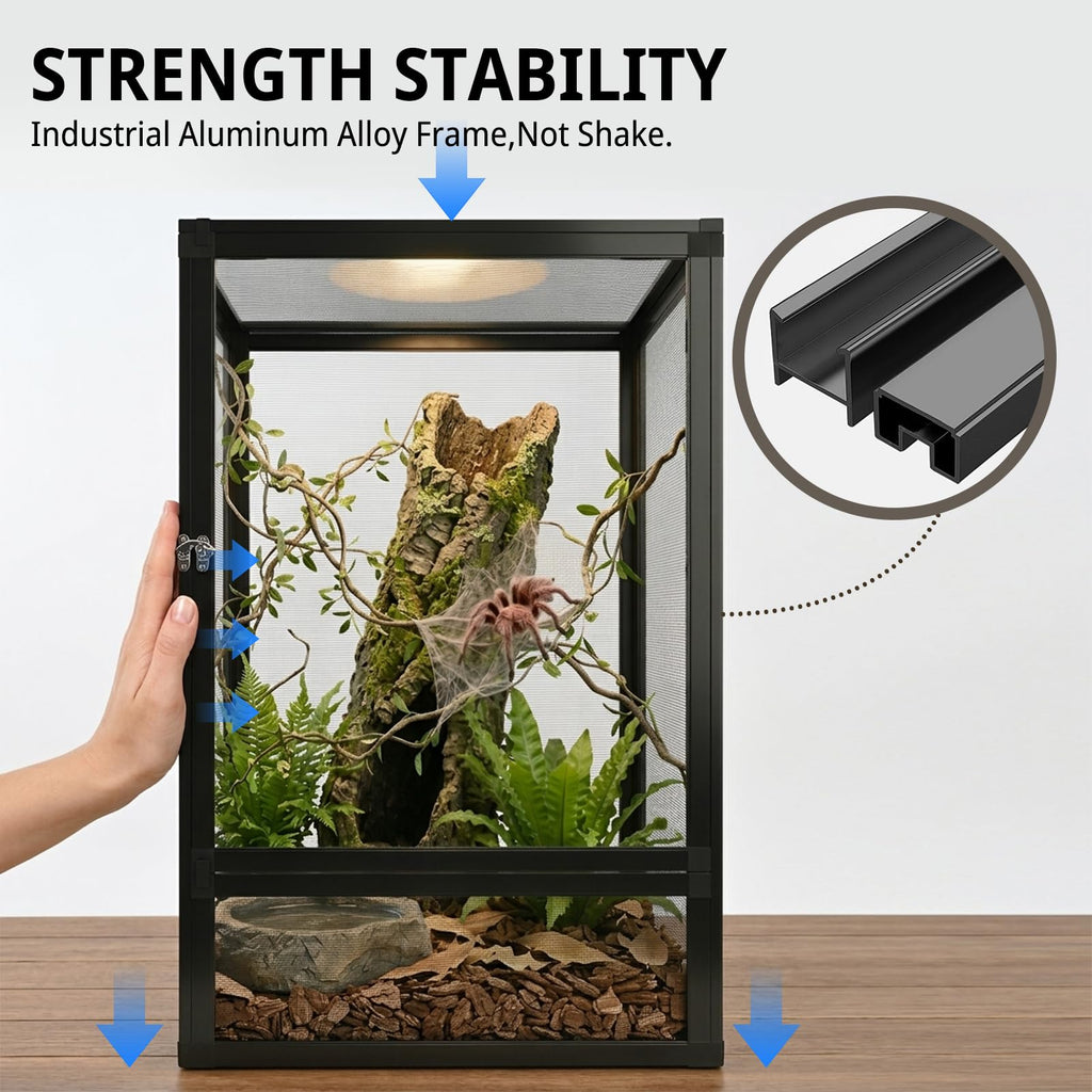 33 Gallon 26"x17"x17" Mesh Screen Reptile Enclosure W610