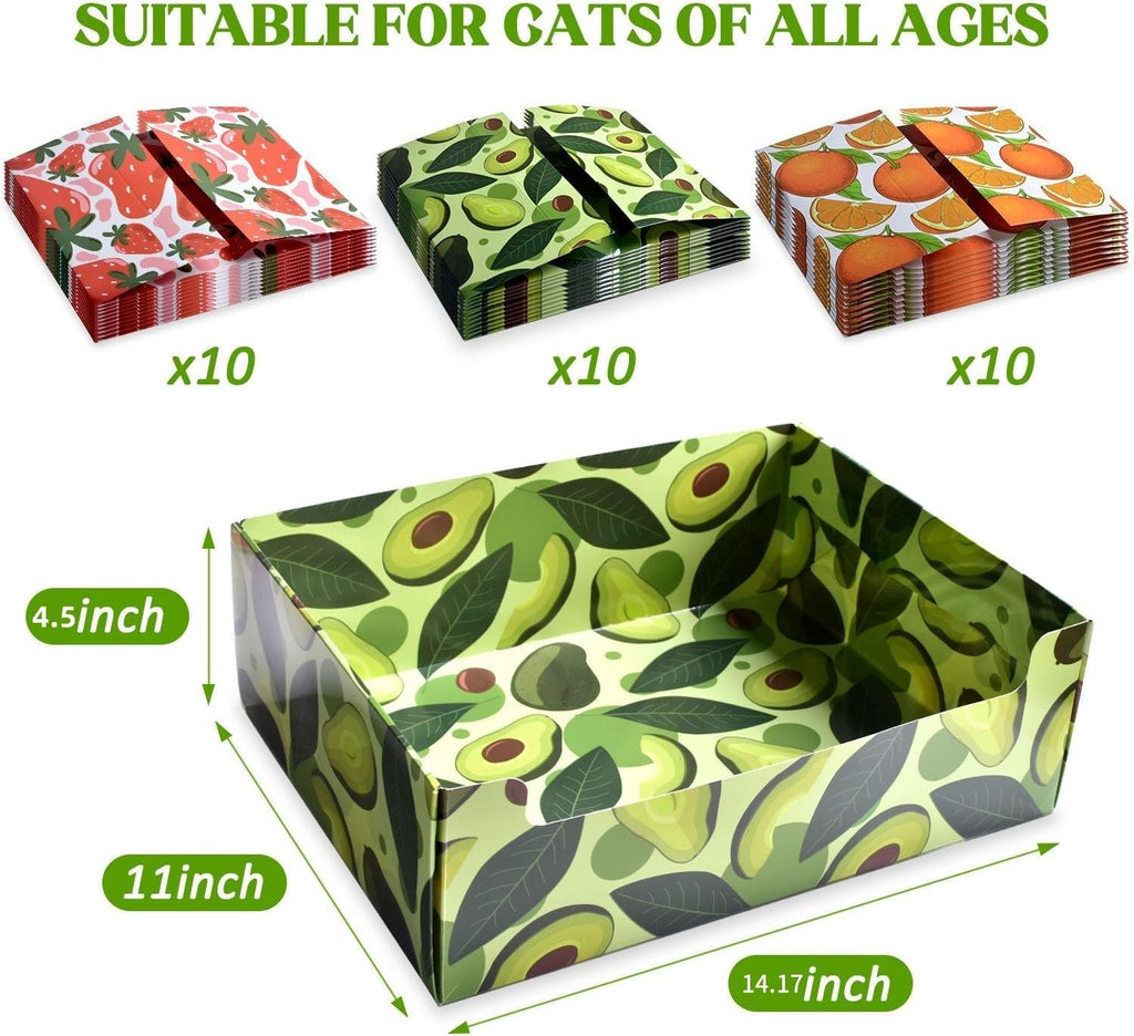 30 PCS Foldable Waterproof Cat Litter Boxes F1027