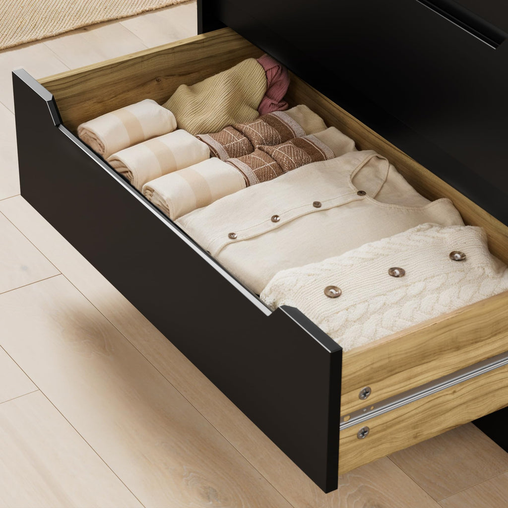 Black 6 Drawer Dresser Z133