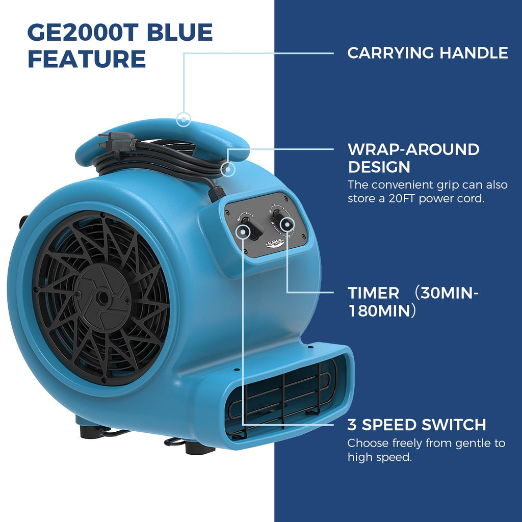3 Speed Floor Drying Fan H572