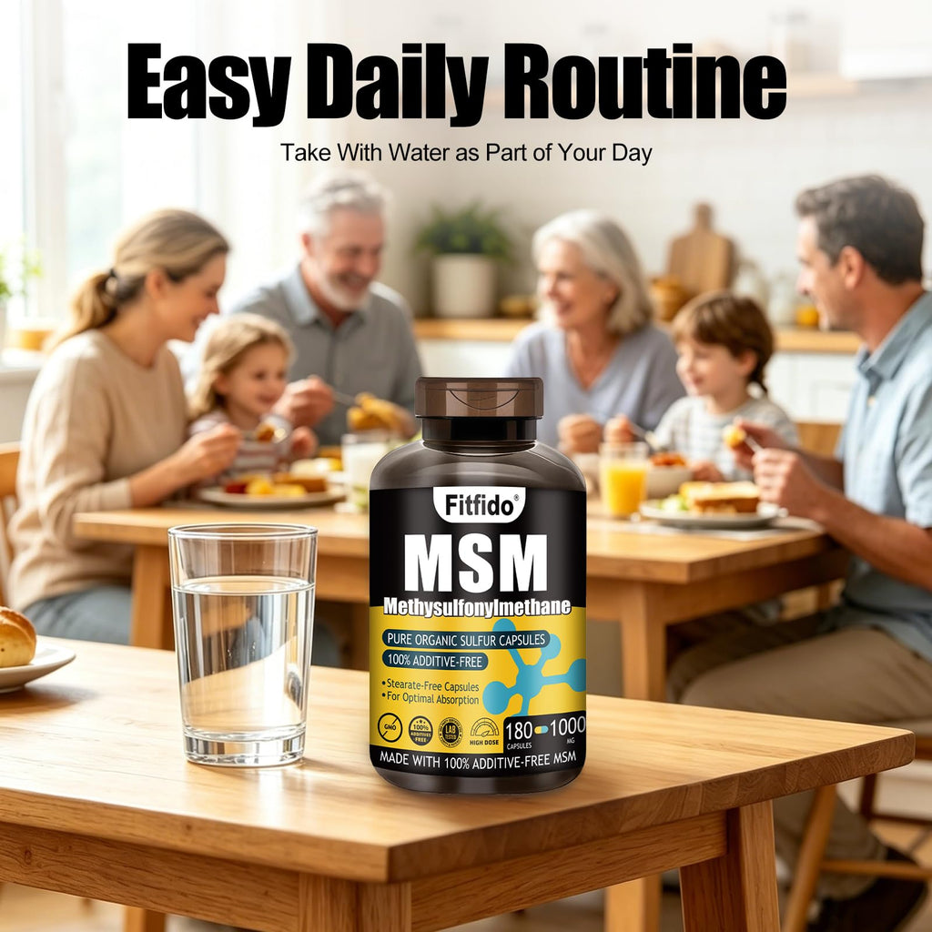 MSM Capsules 1000mg 180 Count T4696