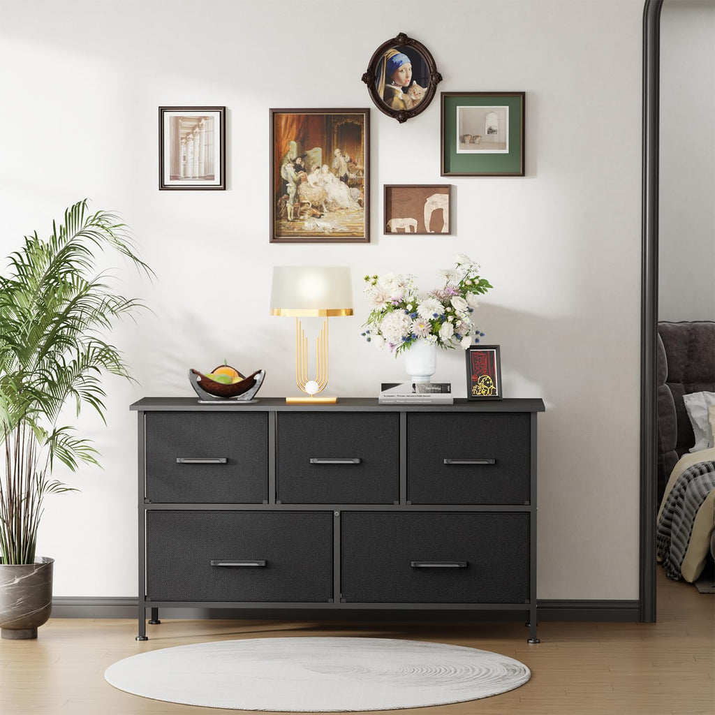 5 Drawer Fabric Dresser U585