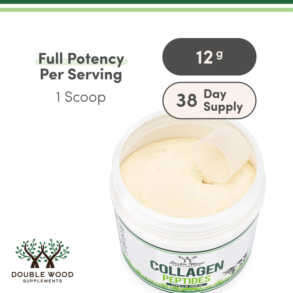 Collagen Peptides Powder Type I II III 16 oz S41254