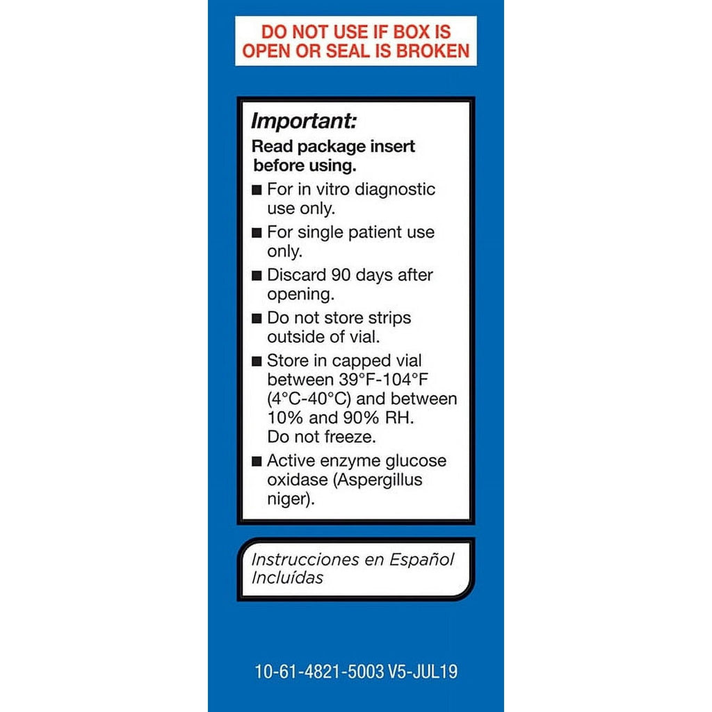 Blood Sugar Test Strips 50ct C136569