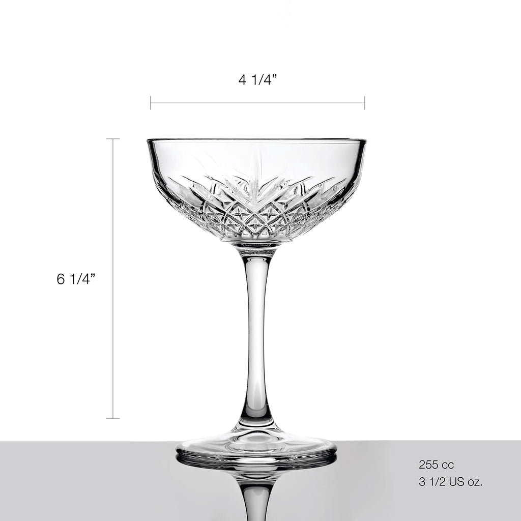 Set Of 4 Coupe Cocktail Glasses 8.6 oz C1029