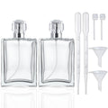 2 Pack 100ml Refillable Glass Spray Bottles S87676
