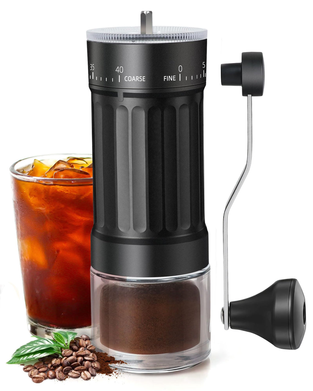 Manual Ceramics Burr Coffee Grinder with 40 Adjustable Settings J43785