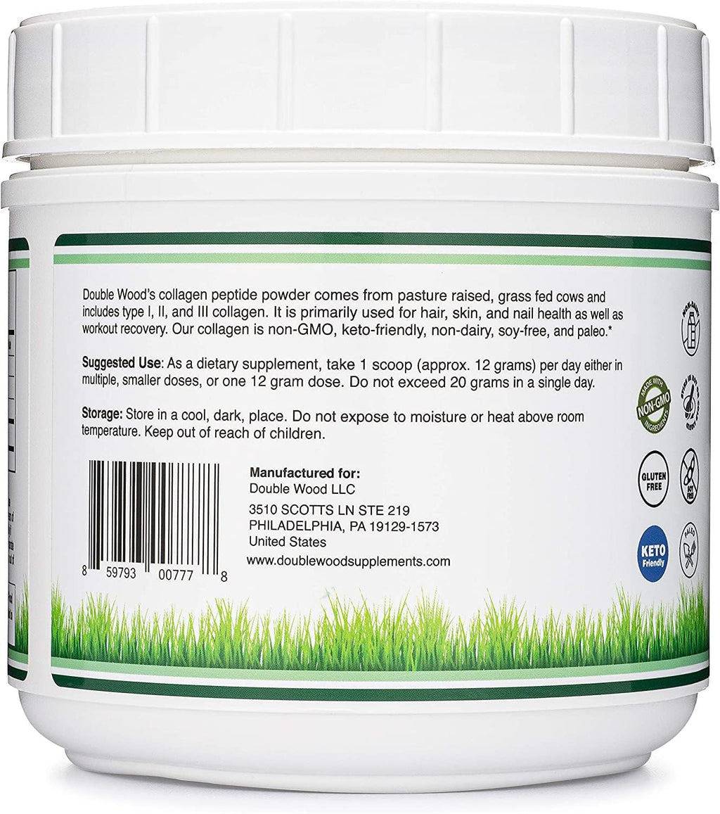 Collagen Peptides Powder Type I II III 16 oz S41254