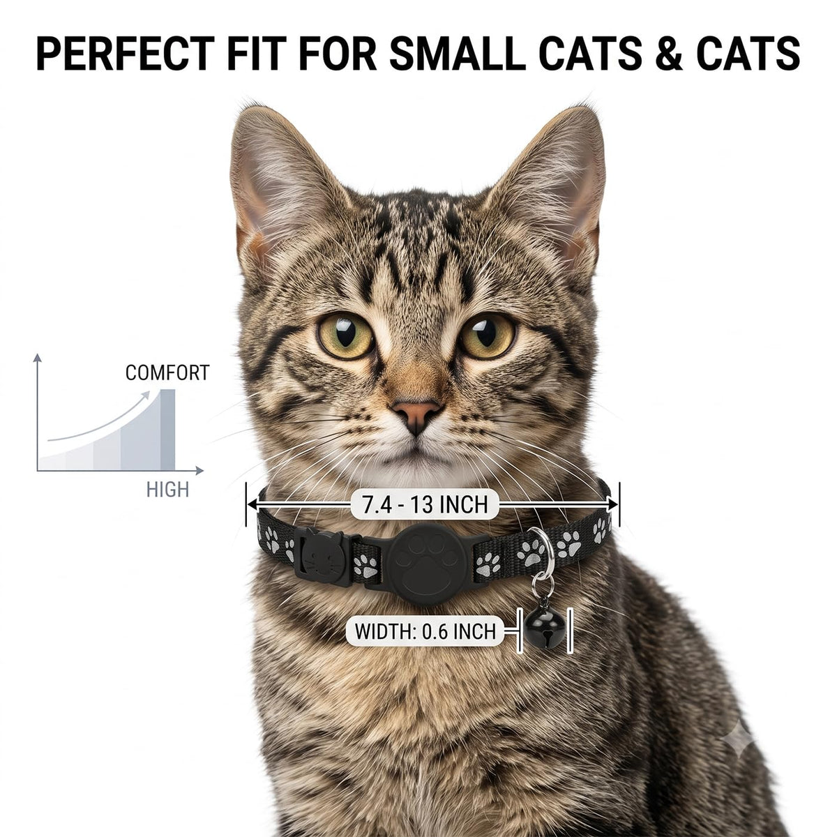 Waterproof QR Code GPS Cat Collar N599