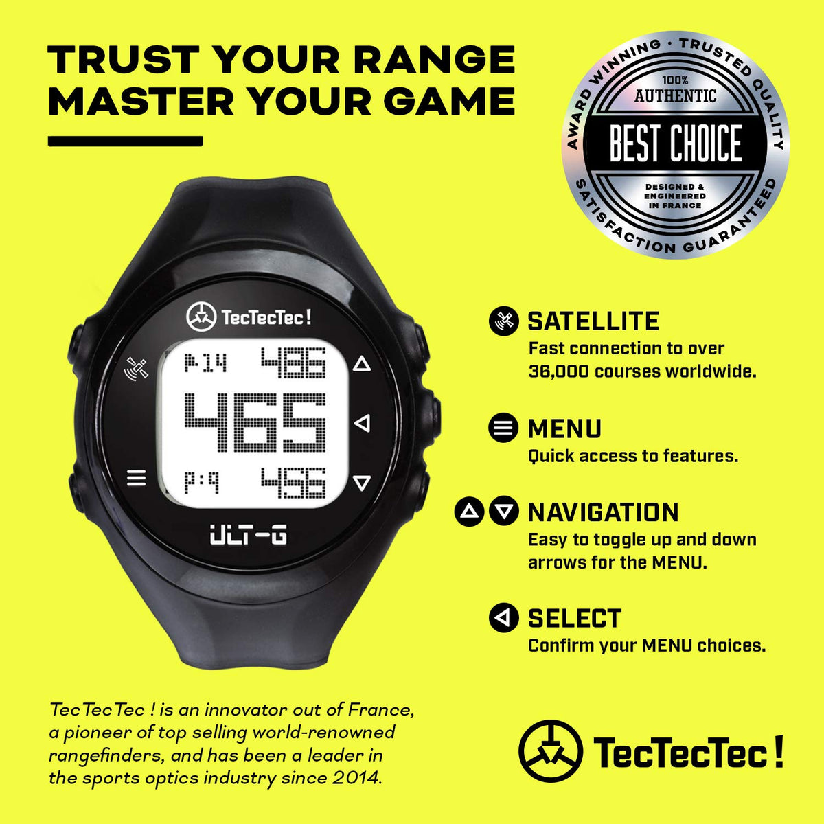 Golf GPS Watch Black C66692