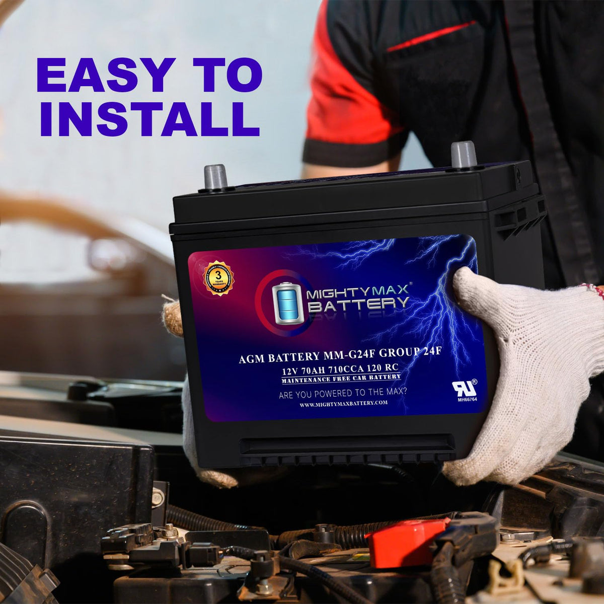 12V 70Ah AGM Replacement Battery W87147