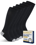 Bamboo Viscose 3 Pairs 8-15 mmhg Knee High Compression Socks Q185