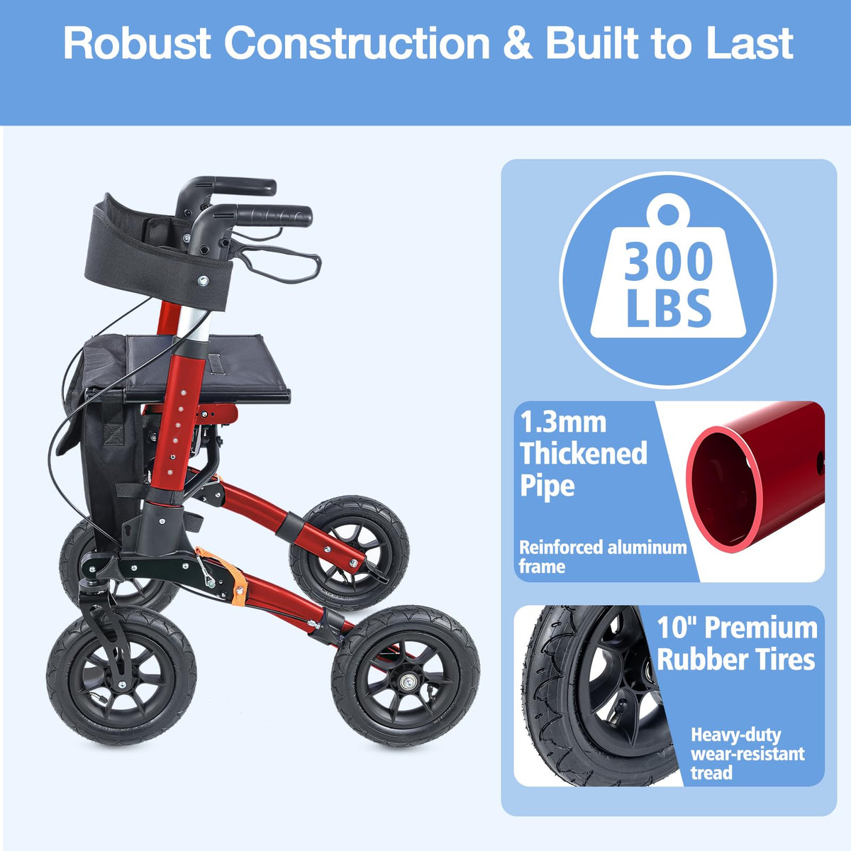 All Terrain Walker with 10" Pneumatic Tires K720410