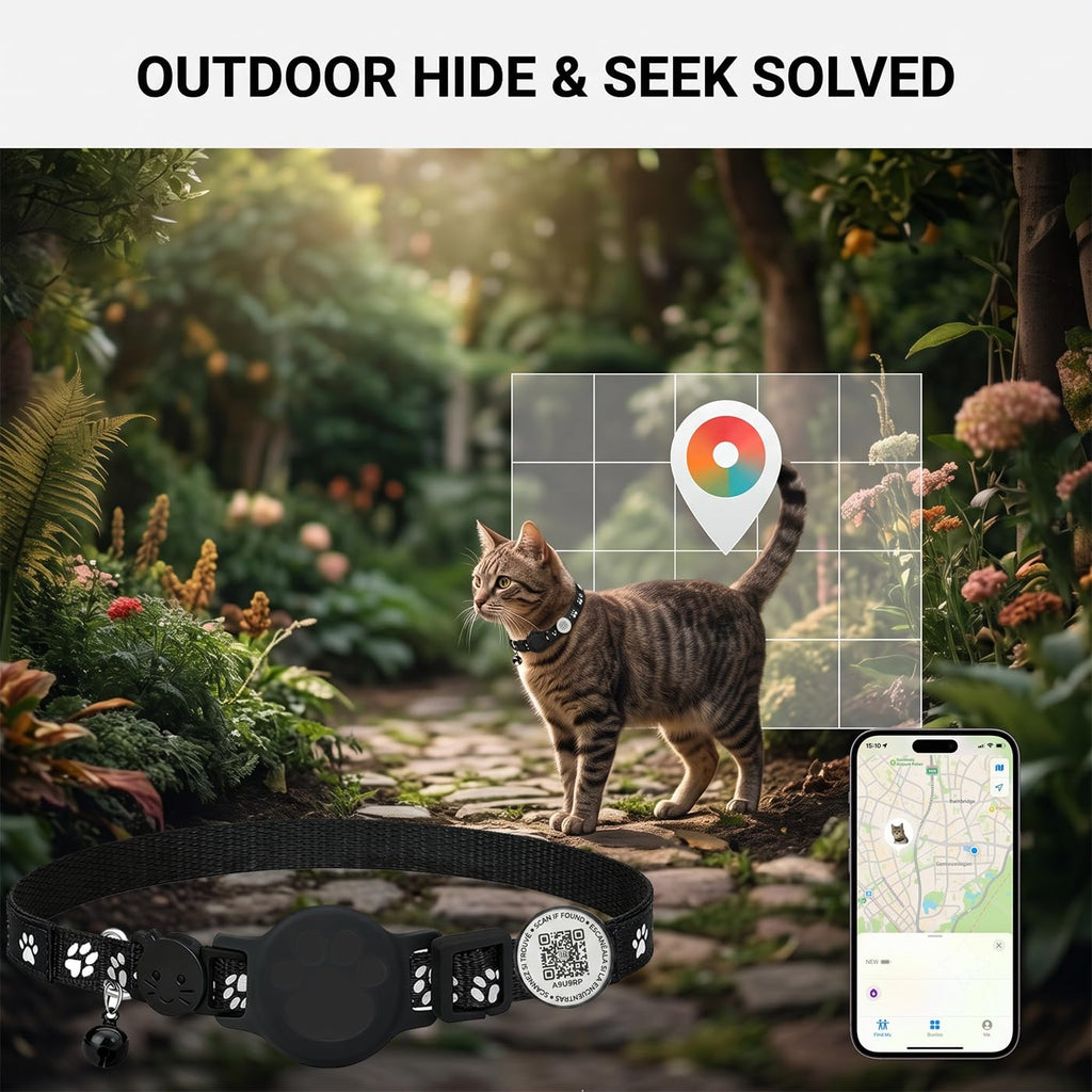 Waterproof QR Code GPS Cat Collar N599