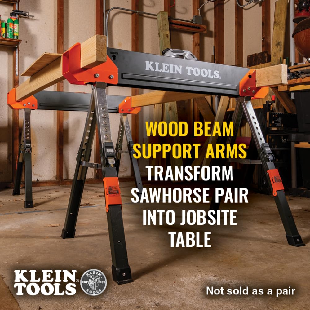 Folding Sawhorse 26-Inch to 32-Inch Adjustable Height 1-Pack S104873