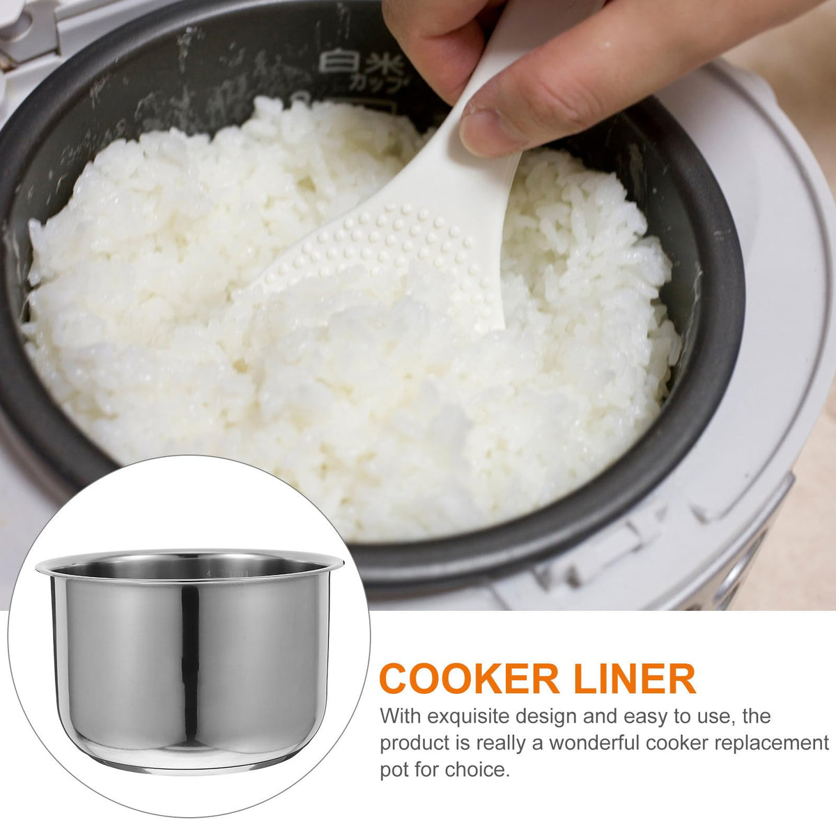 3L Stainless Steel Rice Cooker Inner Pot P73823