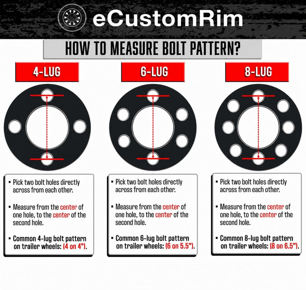 2-Pack Trailer Tire Rim Assembly 12 Inch 4 Lug W151