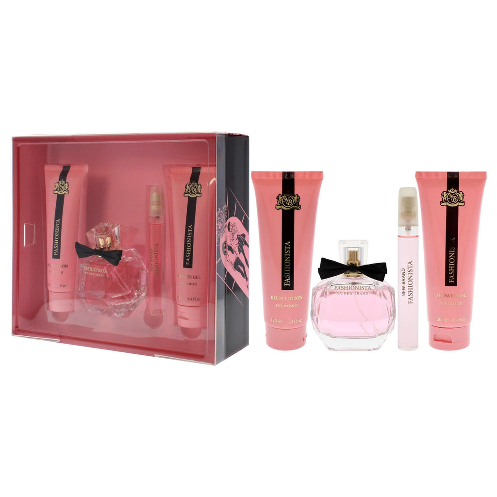 4 Pc Gift Set 3.4oz EDP Spray 0.5oz EDP Spray 4.4oz Shower Gel 4.4oz Body Lotion F907924