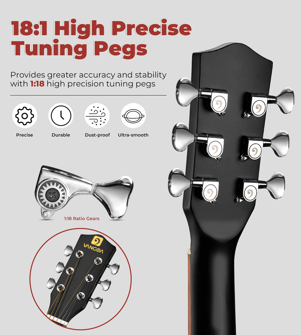 3/4 Electric Acoustic Guitar Kit with 4-Band EQ G15257