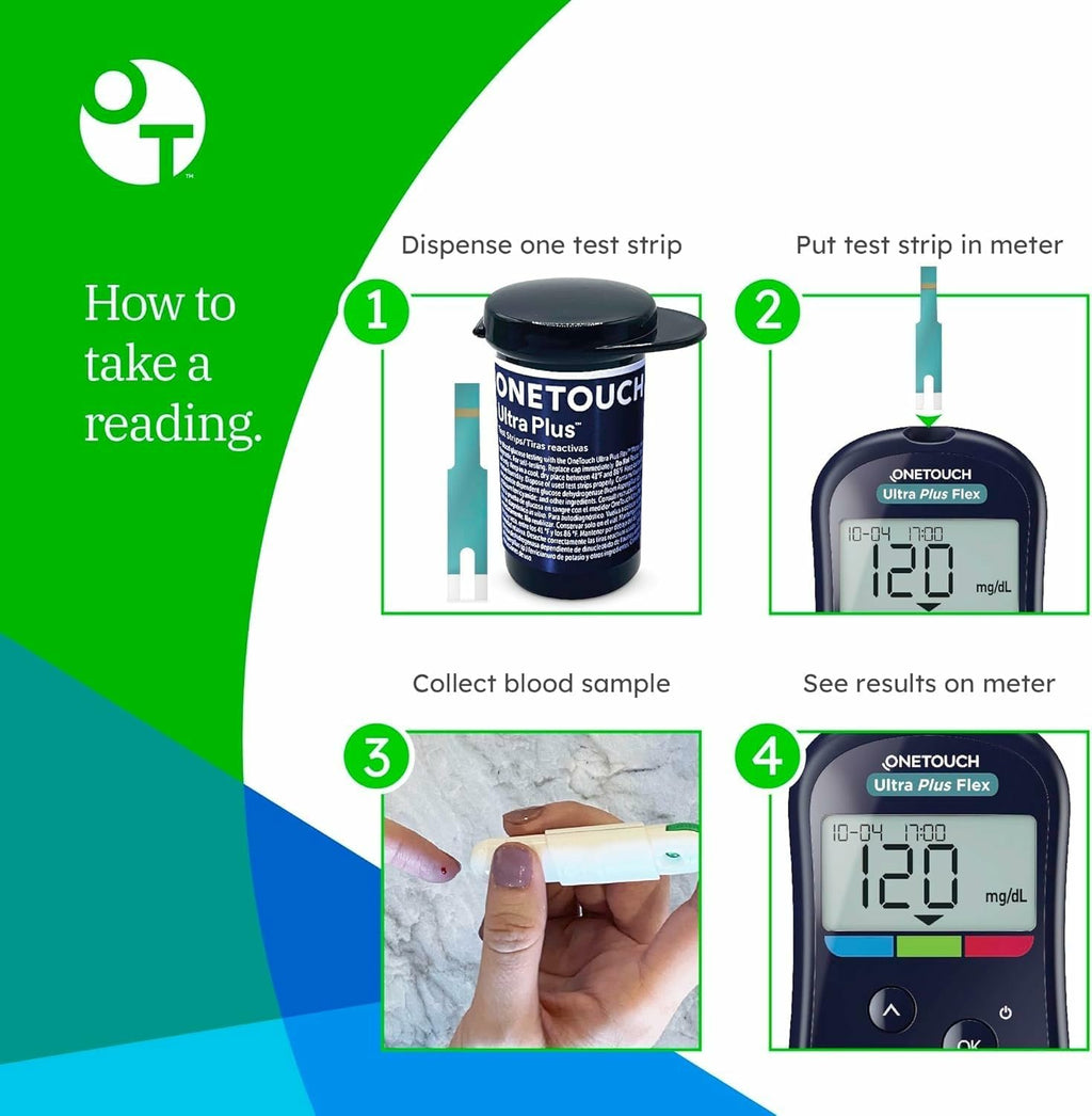 Blood Glucose Test Strips 30 Count 4 Pack F64091