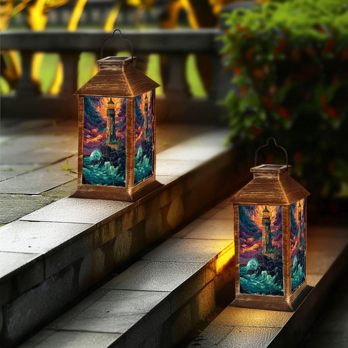 Solar Powered Waterproof Outdoor Hanging Lantern J311716