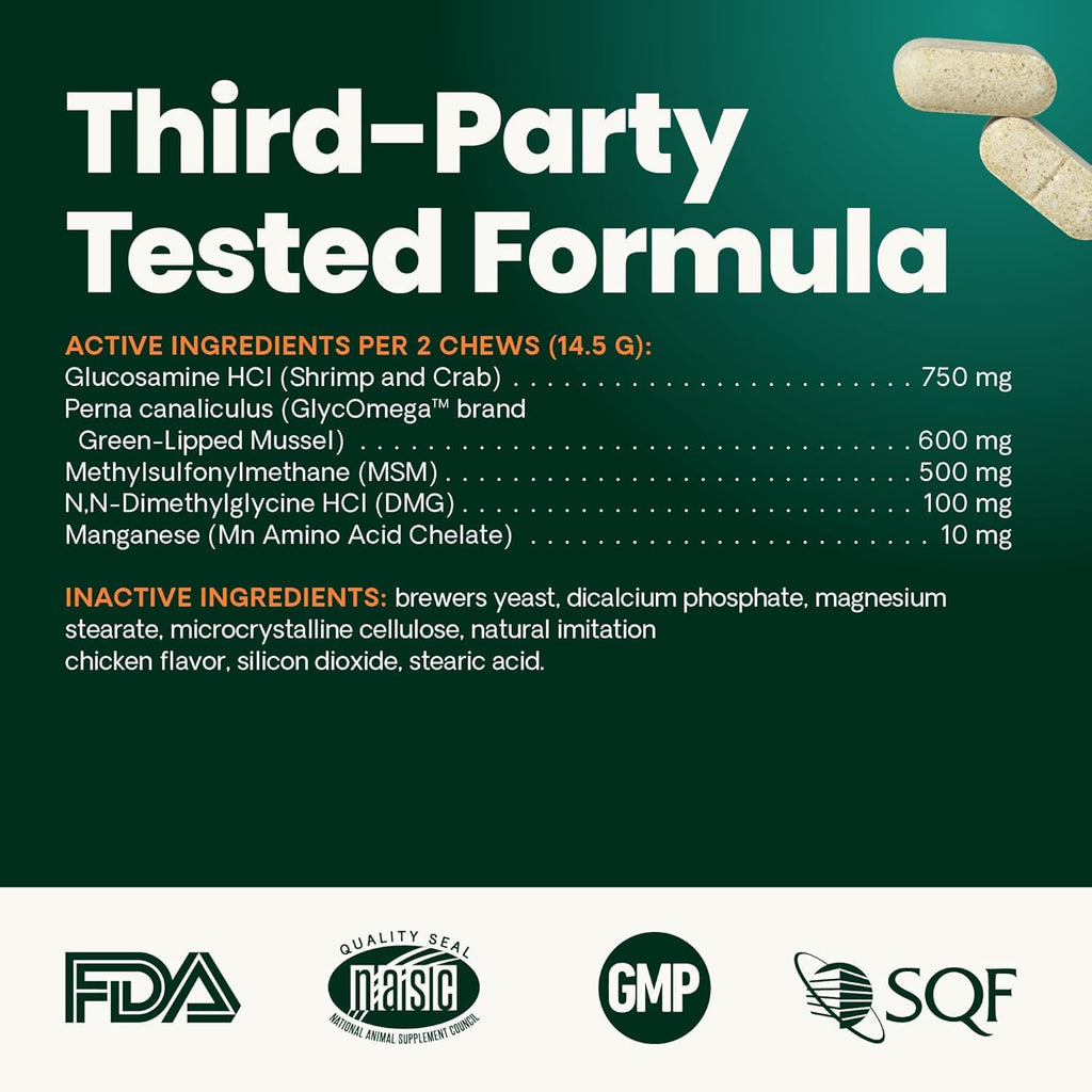 Chicken Hip & Joint Tablets for Dogs, 120 Count Q79292