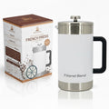 54 oz White Stainless Steel French Press Coffee Maker T201