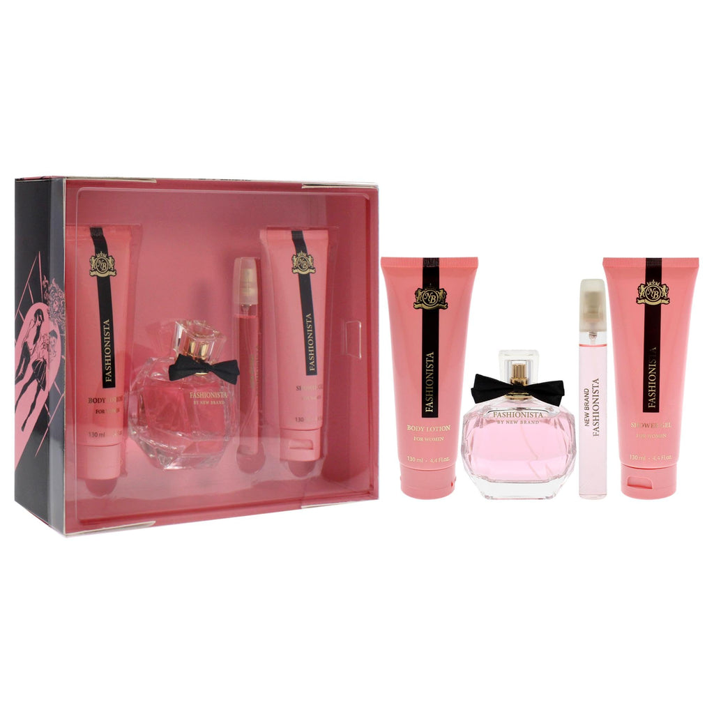 4 Pc Gift Set 3.4oz EDP Spray 0.5oz EDP Spray 4.4oz Shower Gel 4.4oz Body Lotion F907924