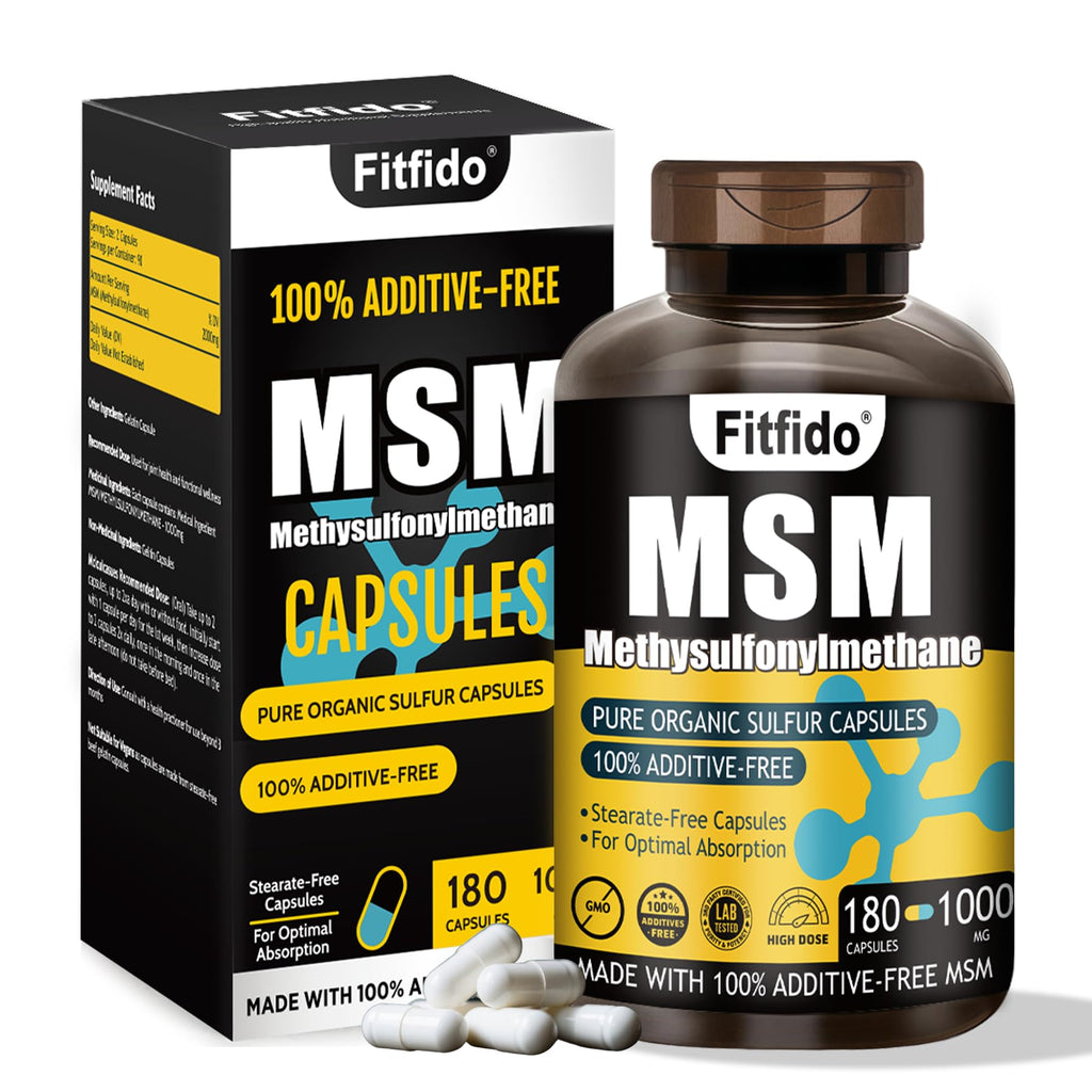 MSM Capsules 1000mg 180 Count T4696